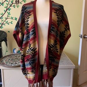 American Eagle Poncho Vest Cardigan Sweater XS
